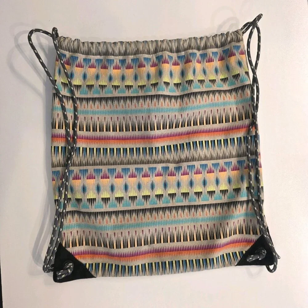 Dakine Cinch Pack Backpack Drawstring Bag Tribal Look‎